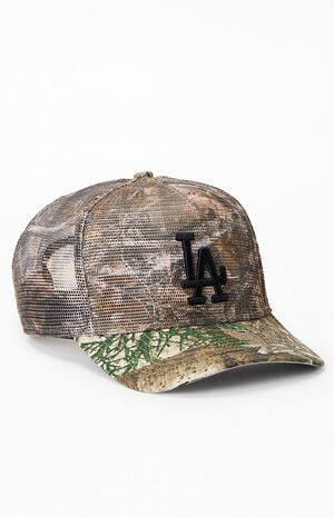 LA Dodgers Camo 9FORTY Trucker Hat