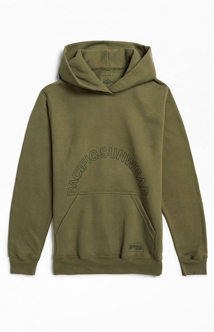 Pacific Sunwear Arched Logo Hoodie