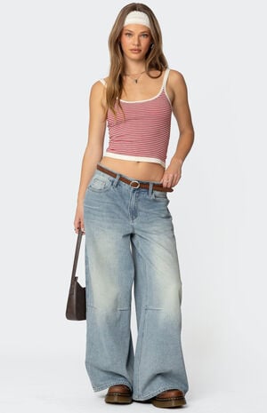 Saylor Striped Knit Tank Top image number 2