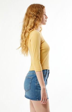 Donna Crew Neck 3/4 Sleeve Top image number 3