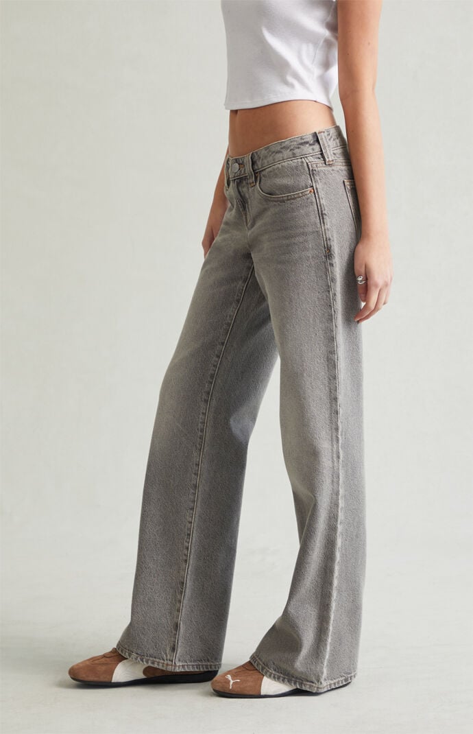 Pacsun Charlie Low Rise Baggy Bootcut Jeans Gray | Pacsun