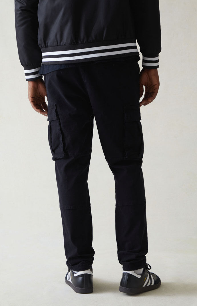 Pacsun drop skinny black jogger pants online