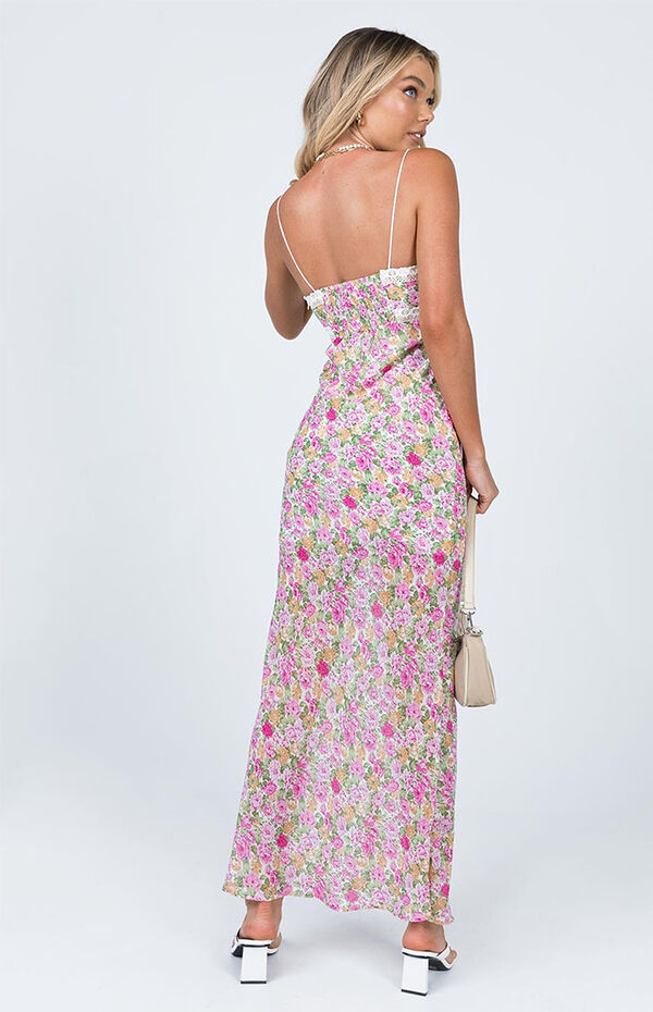 open lace back dress Nellie Maxi Dress | White | Womens main image 1