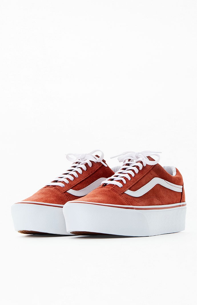 Vans Orange Old Skool Stackform Sneakers PacSun