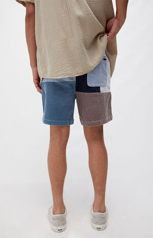Patchwork Corduroy Volley Shorts image number 4