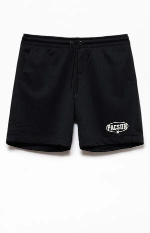 Black Mesh Basketball Shorts image number 1