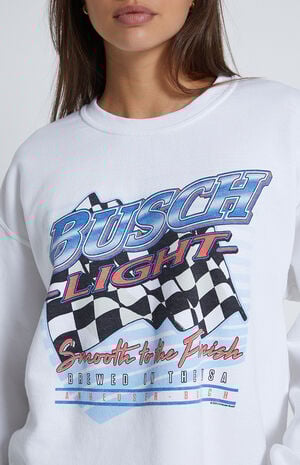 Busch Light Cropped Crew Neck Sweatshirt image number 2