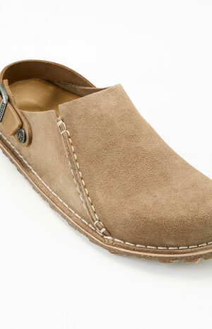 Women's Lutry Premium Suede Clog Gray Taupe image number 6