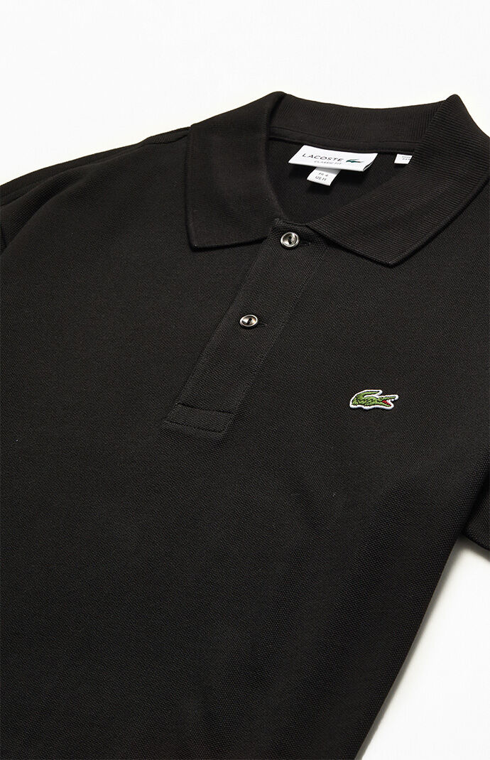 Lacoste black and white polo shirt clearance