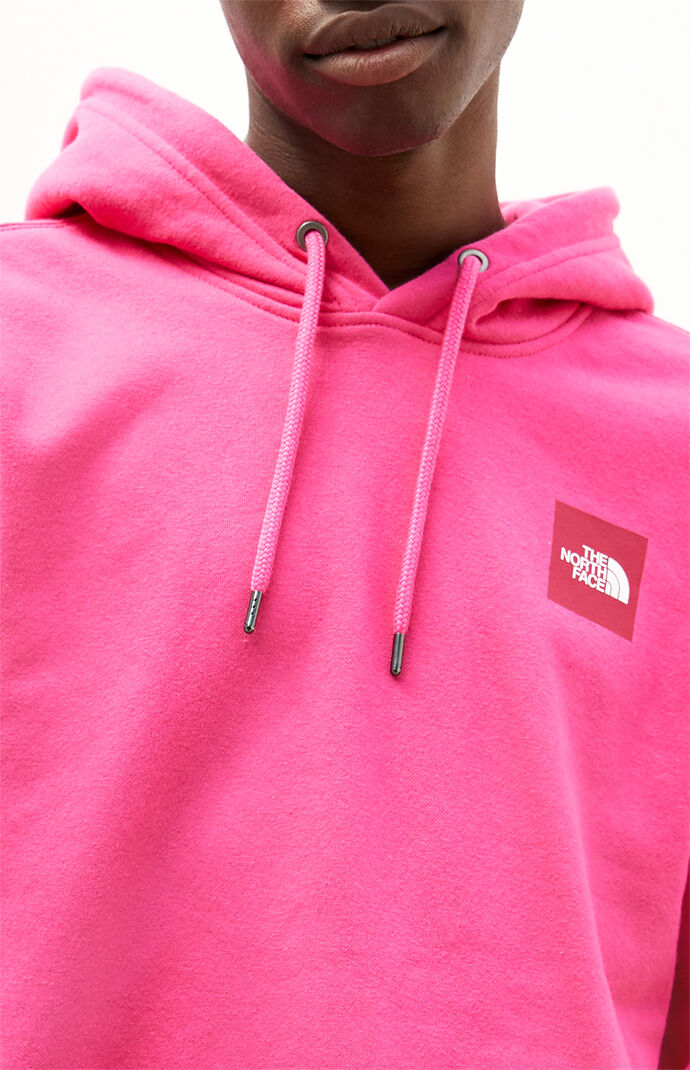 pink north face hoodie