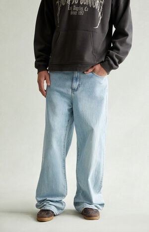 Blake Extreme Baggy Jeans Drawstring Light Indigo image number 2
