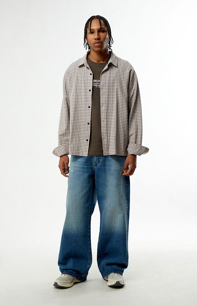 Pacsun Blake Extreme Baggy Jeans Ripped Medium Blue