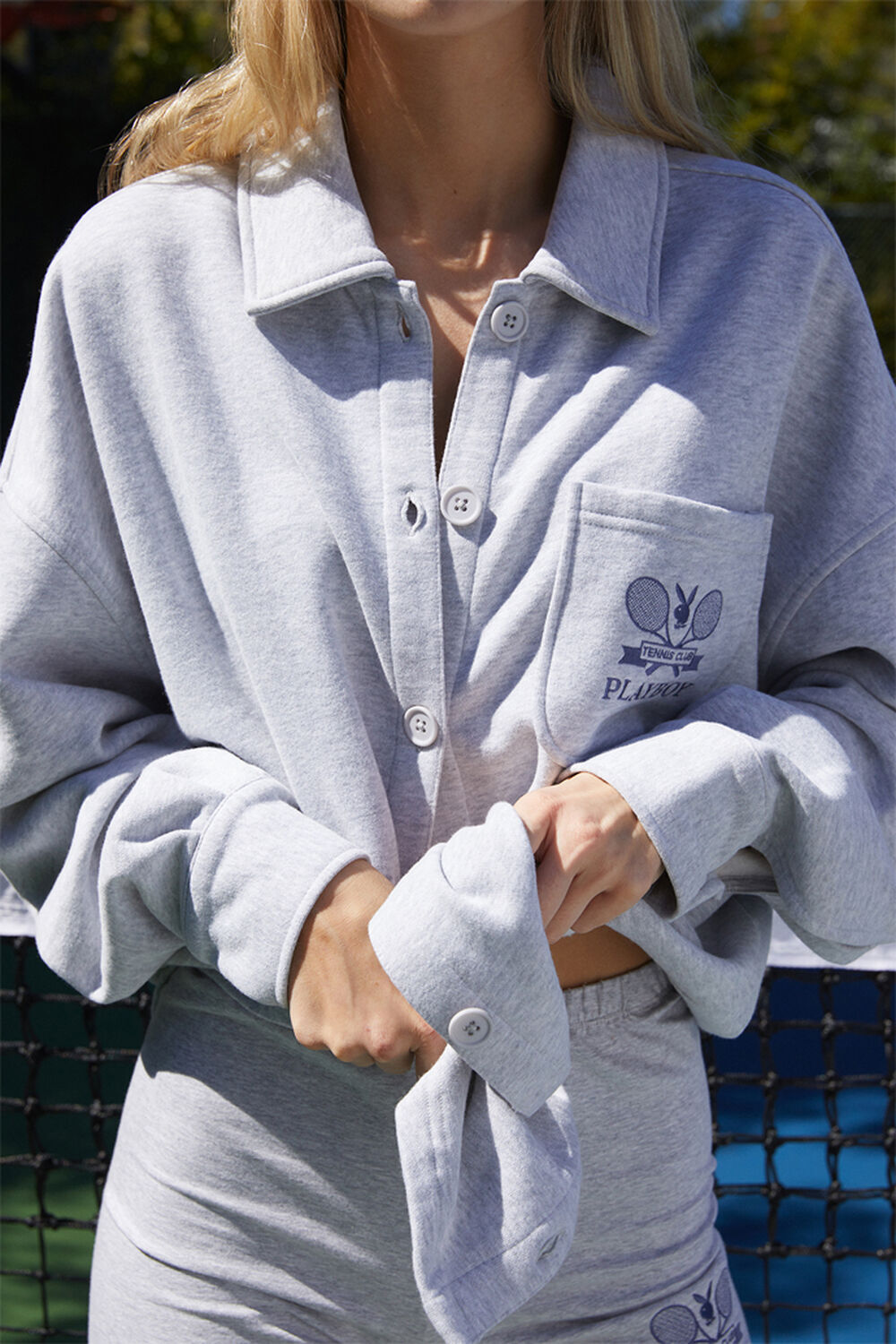 Playboy By PacSun Tennis Club Button Down Shacket PacSun