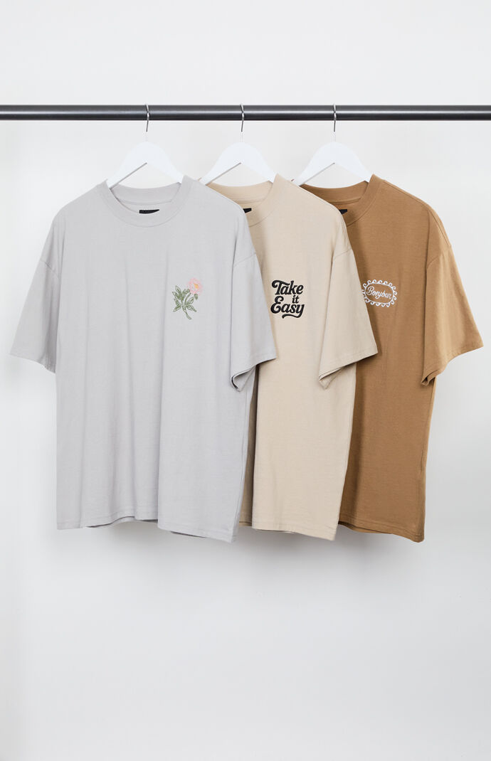 Pacsun 3 Pack Embroidered T-Shirts