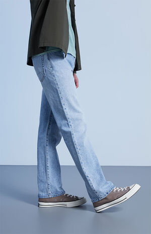 Wyatt Light Wash Indigo Straight Jeans image number 3