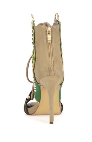 Women's Shainia Green Western Gladiator Stiletto Heels image number 3
