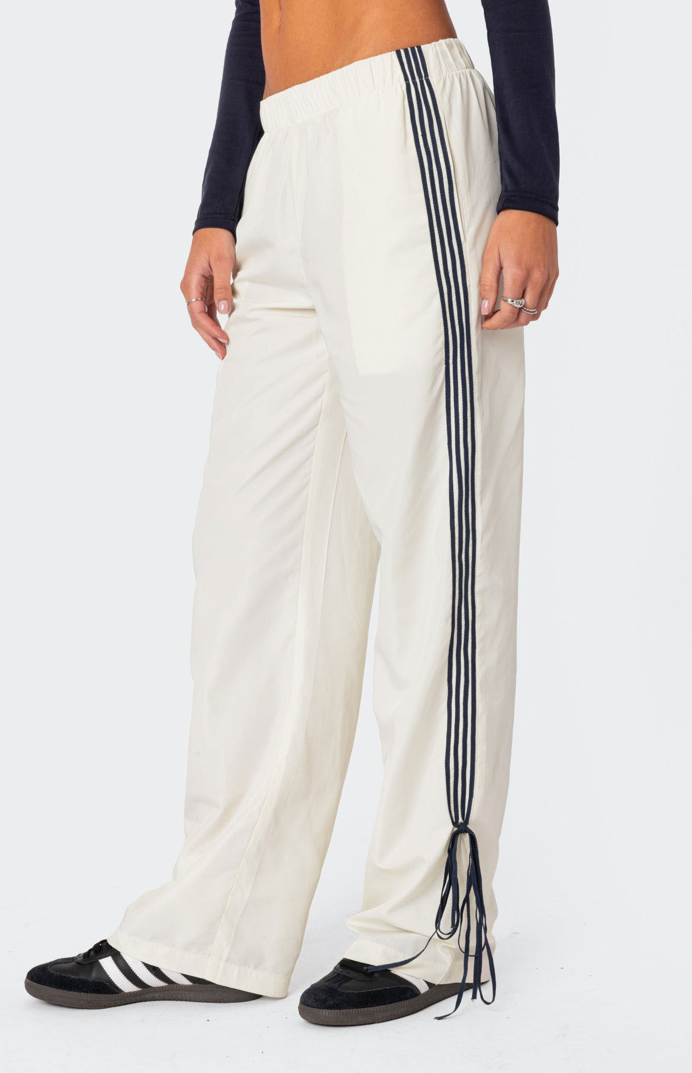Edikted Remy Bow Ribbon Track Pants | PacSun