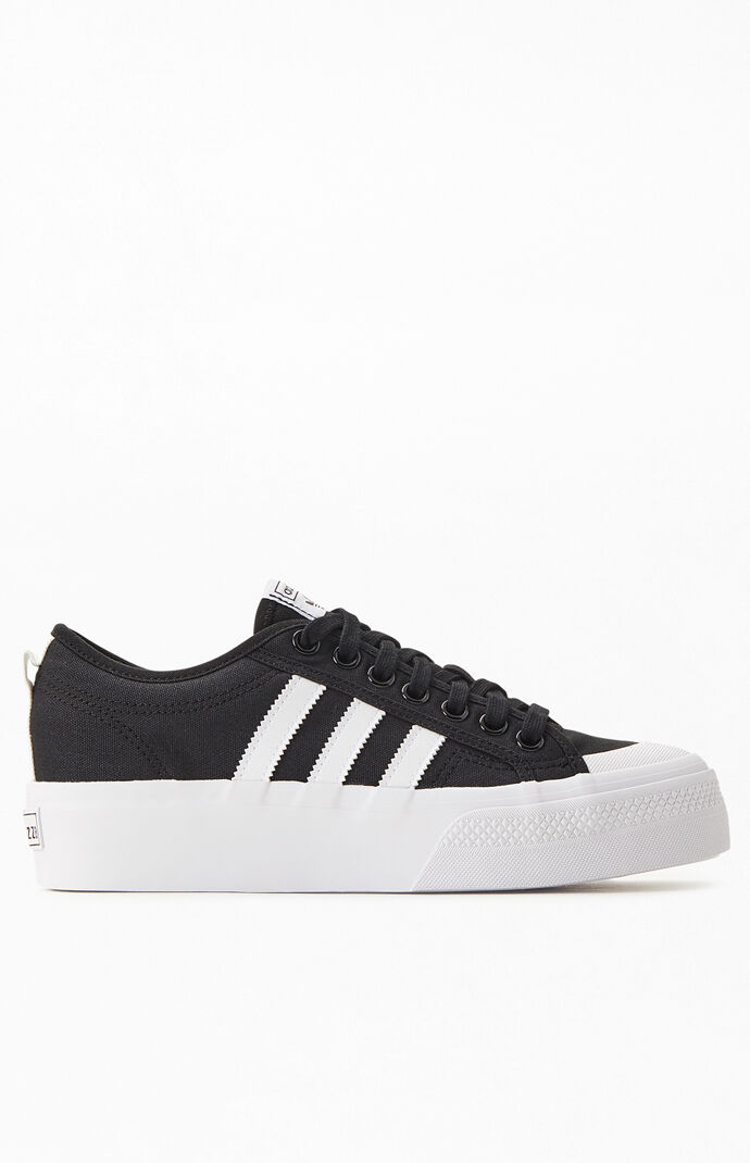 adidas Black Nizza Platform Sneakers | PacSun