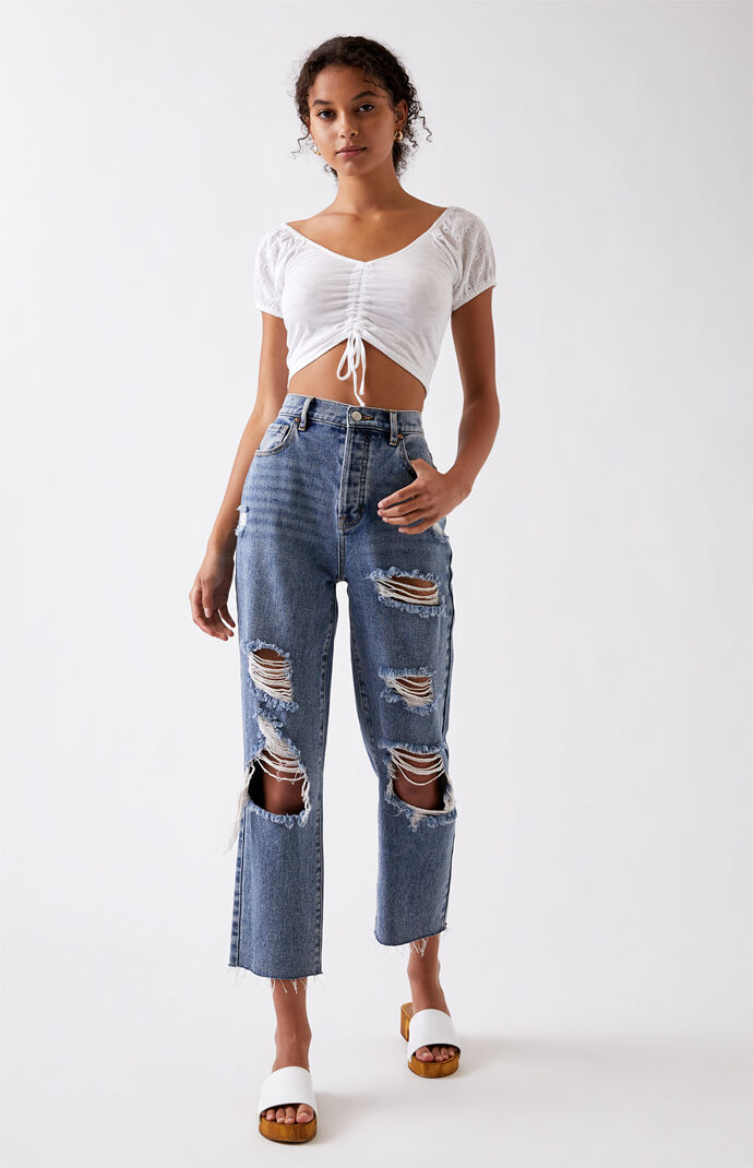 Ivory Cinched Top