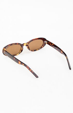 Zoe Tortoise Oval Sunglasses image number 2