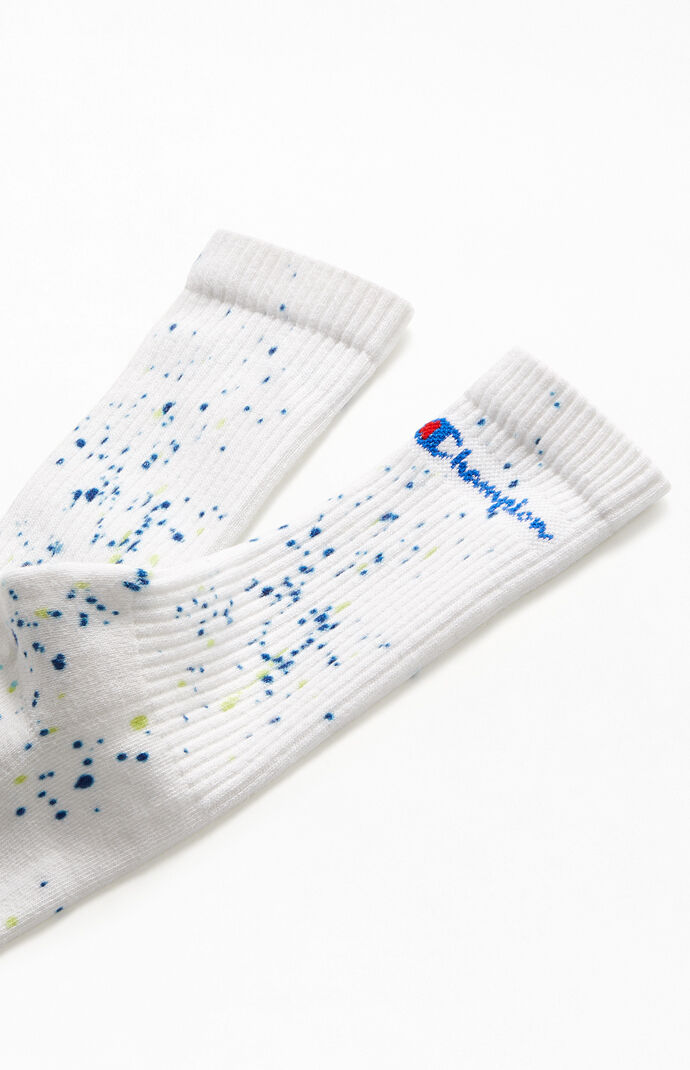 Paint Splatter Crew Socks