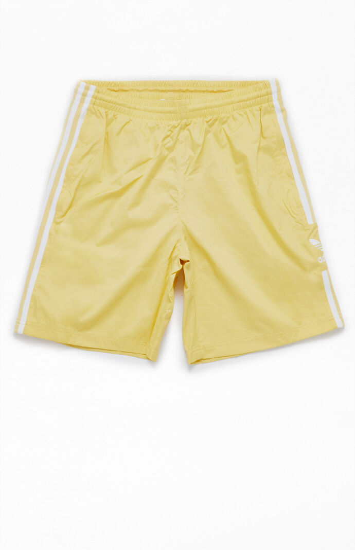 Yellow Lock Up Track Shorts