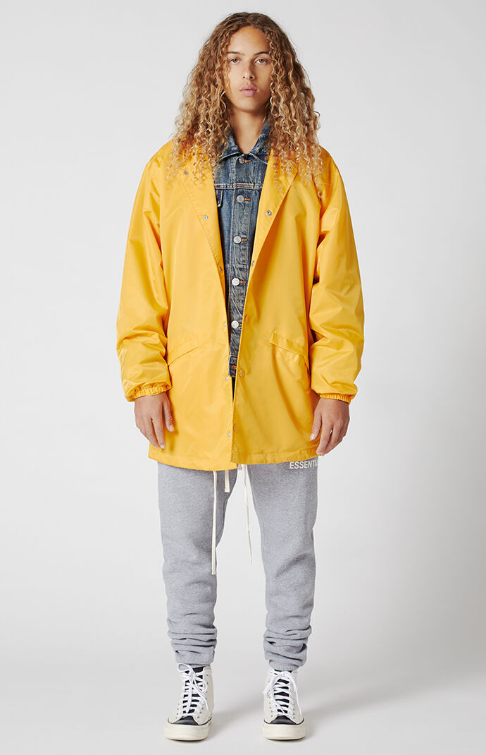 FOG Fear Of God Essentials Hooded Coach Jacket PacSun