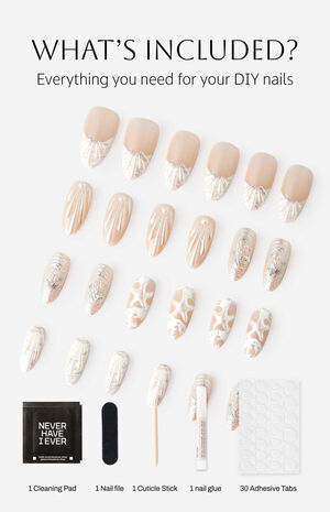Pearly Girl Almond Press-On Nails image number 6