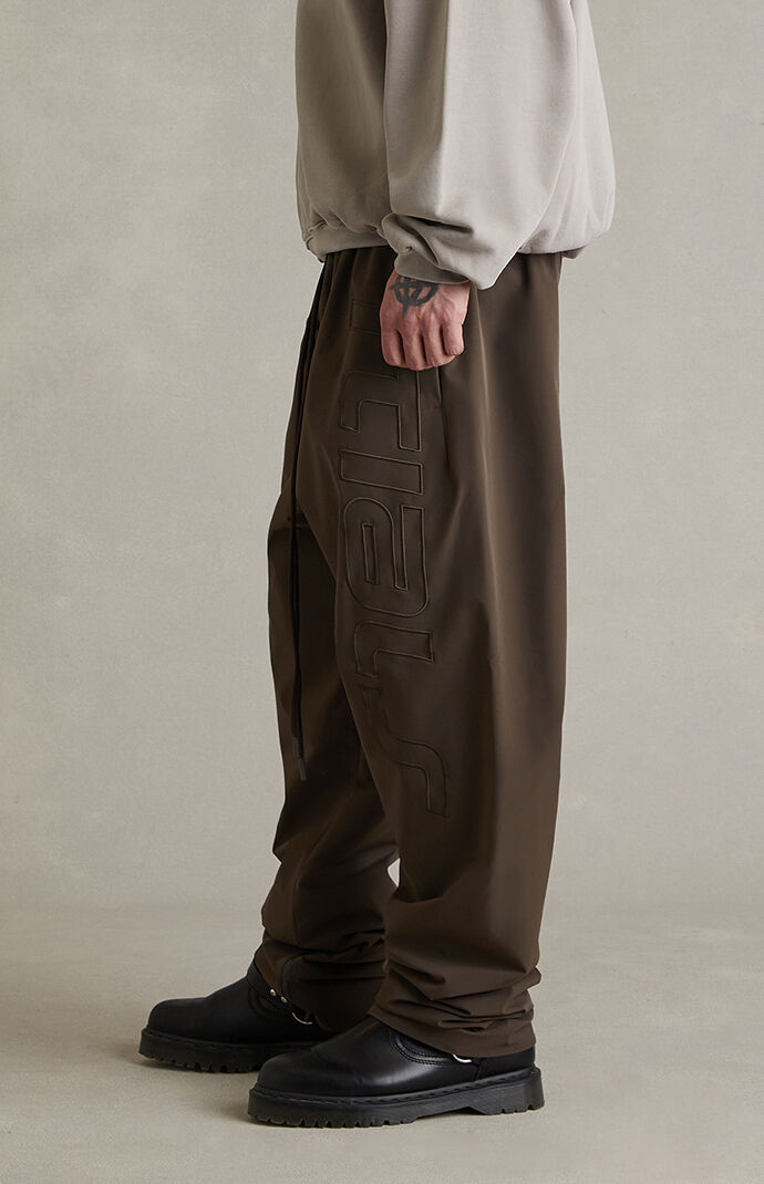 Fear of God ESSENTIALS Brown Active Trace Baggy Track Pants