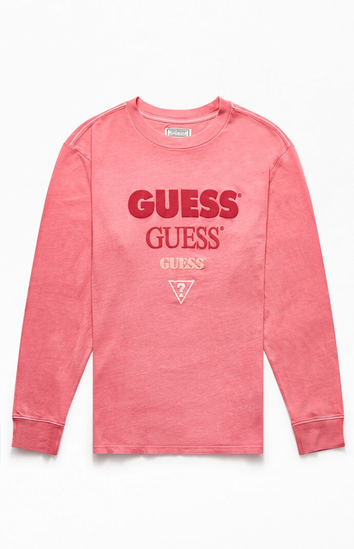 guess red shirt womens