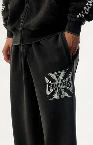 Rebel Mark Wide Leg Sweatpants image number 5