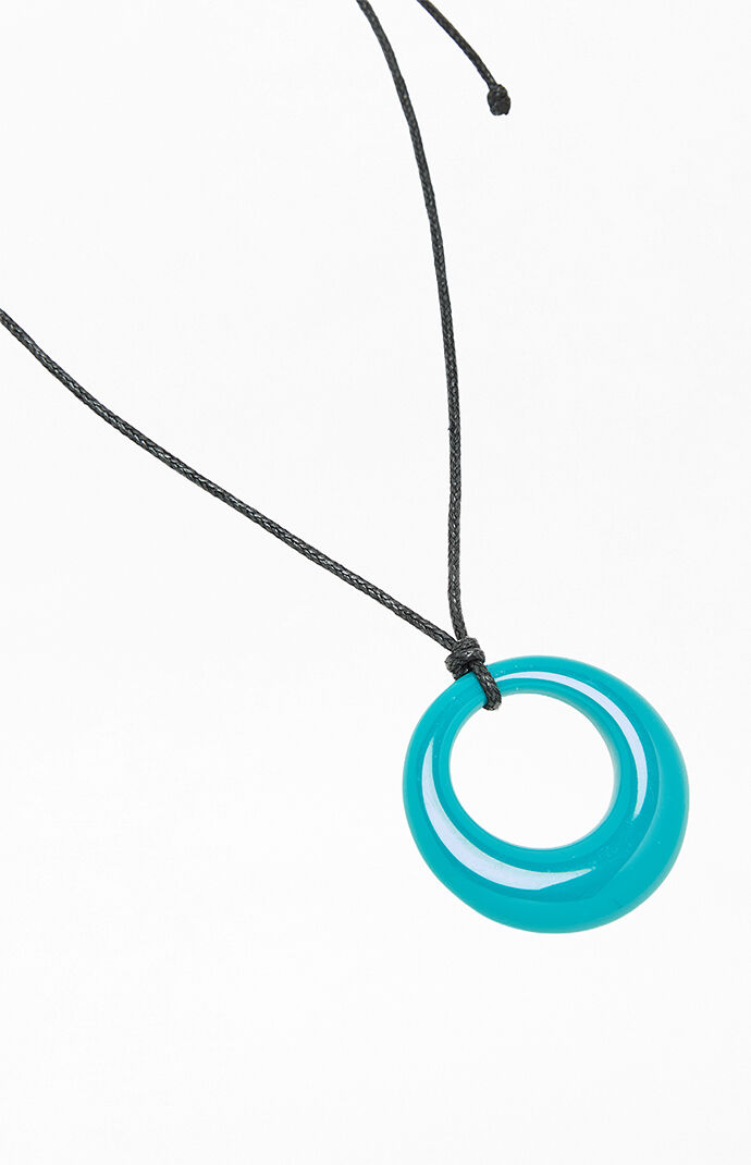 John Galt Teal Ring Necklace