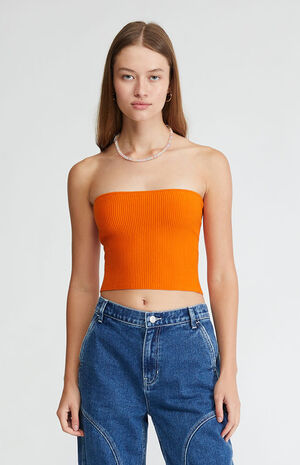 Basic Sweater Tube Top image number 1