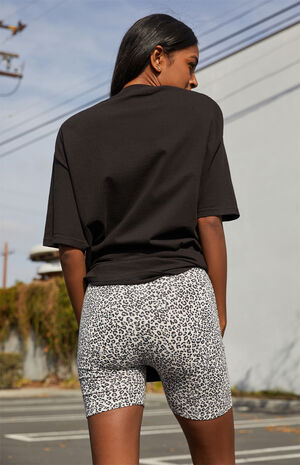 Leopard Biker Shorts image number 4