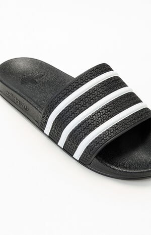 Black & White&nbsp;Adilette&nbsp;CF Slides image number 6