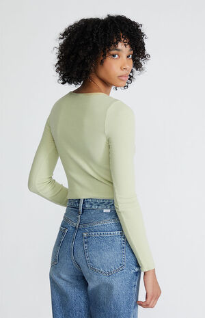 Scoop Neck Long Sleeve Top image number 3