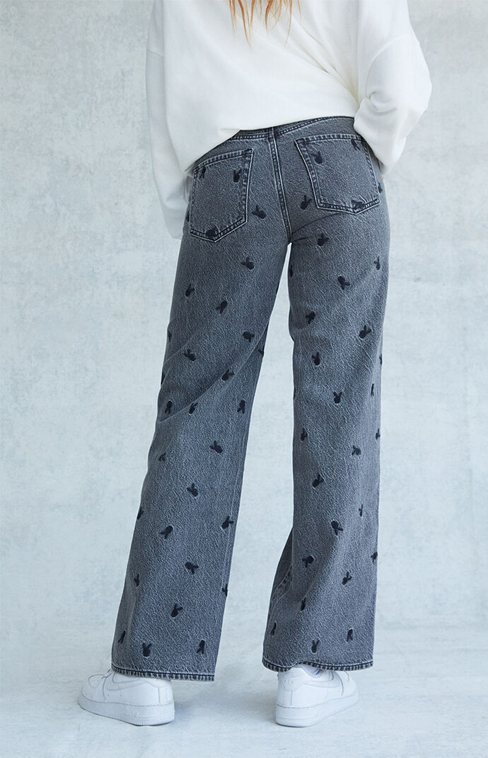 Pacsun embroidered jeans on sale