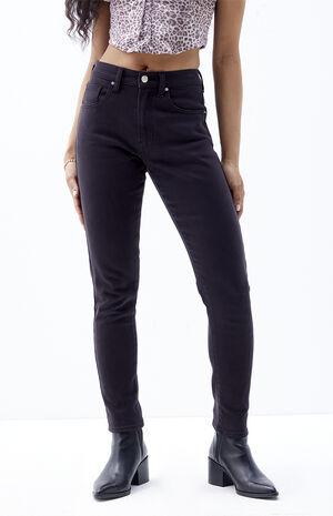 Stretch Black Skinny Jeans image number 2