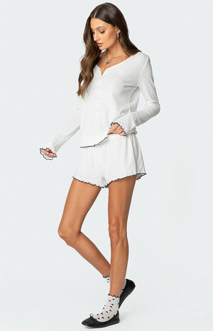 Chelsey Pointelle Shorts image number 3