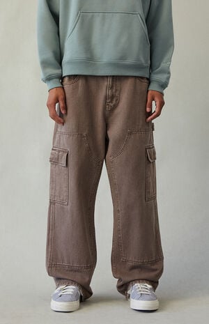 Dylan Baggy Jeans Cargo Carpenter Washed Brown image number 2