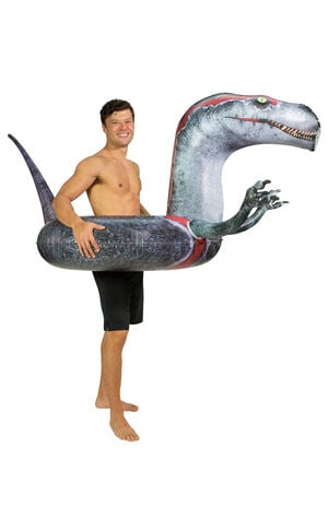 Inflatable 42" Velociraptor Pool Tube image number 1
