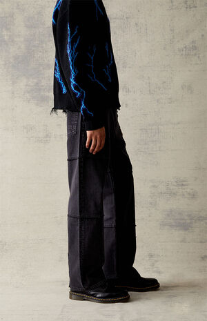 Eco Baggy Black Panel Jeans image number 3