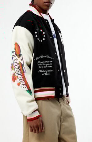 Bud Bowl Black Varsity Jacket image number 2