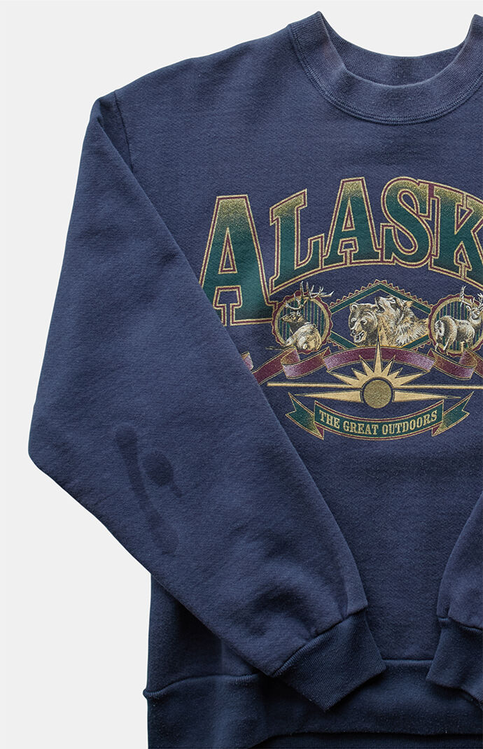 PS VINTAGE '90s Alaska  Crew Neck Sweatshirt