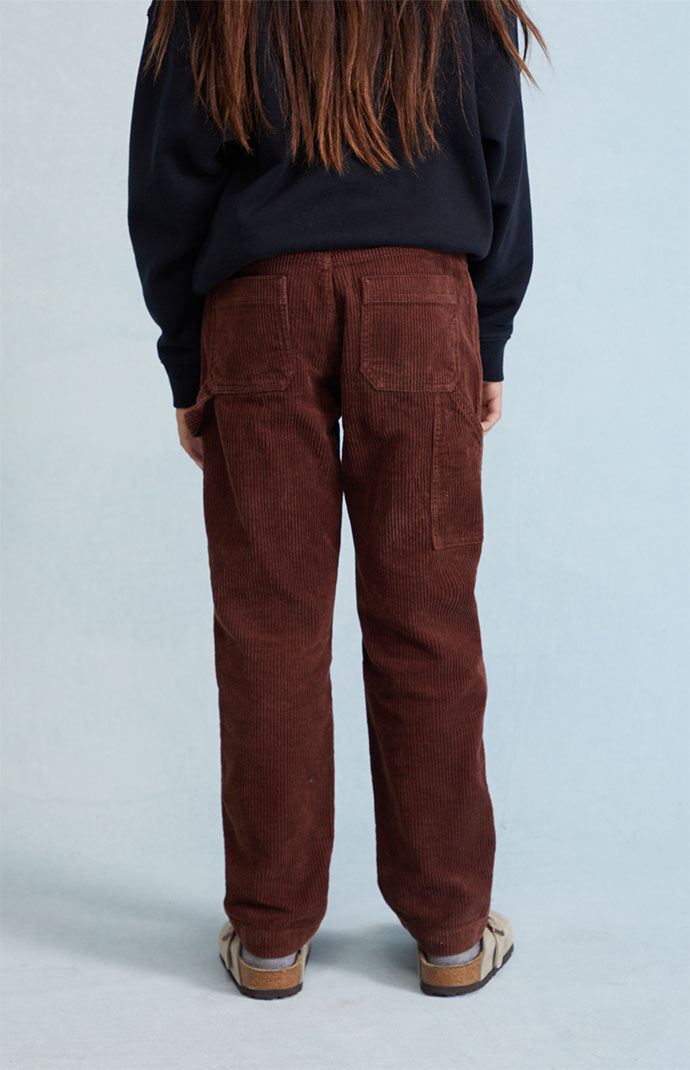 is-ness “CORDUROY TUCK TROUSERS(BROWN)”-