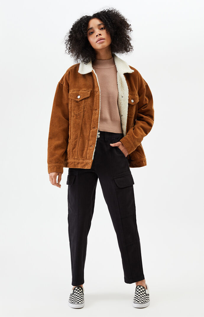 corduroy jacket sherpa