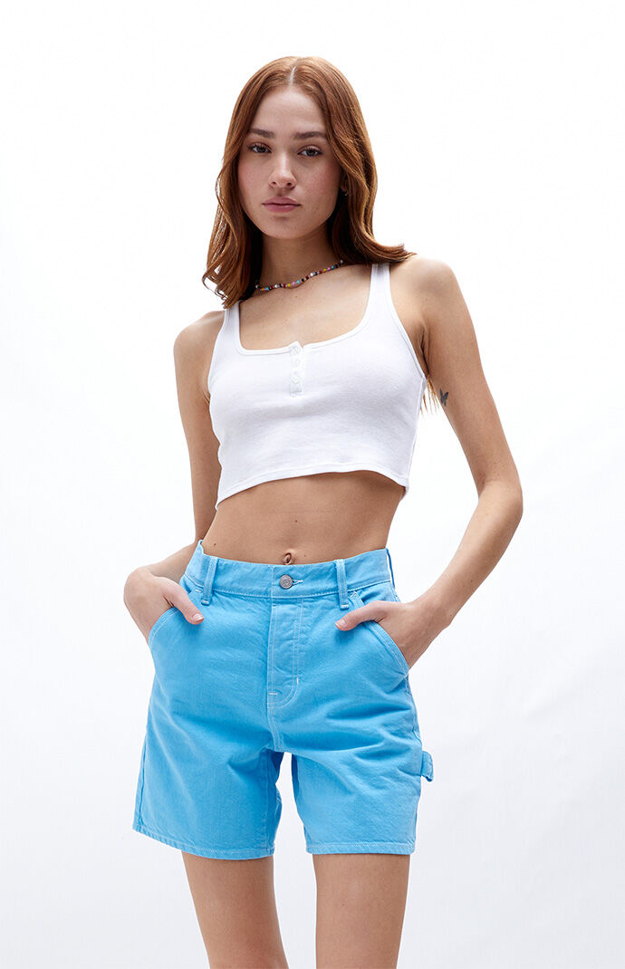 PacSun Blue High Waisted Boyfriend 