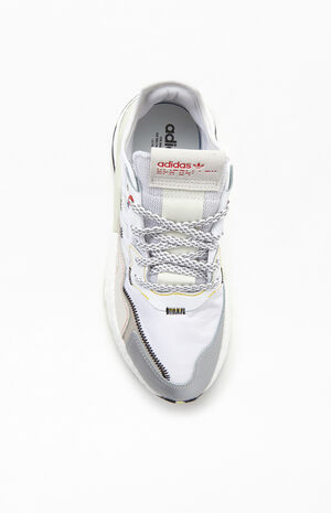 Grey & White Nite Jogger Shoes image number 5