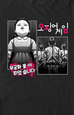 Squid Game Doll Manga T Shirt Pacsun Squid Game Doll Manga T Shirt Pacsun