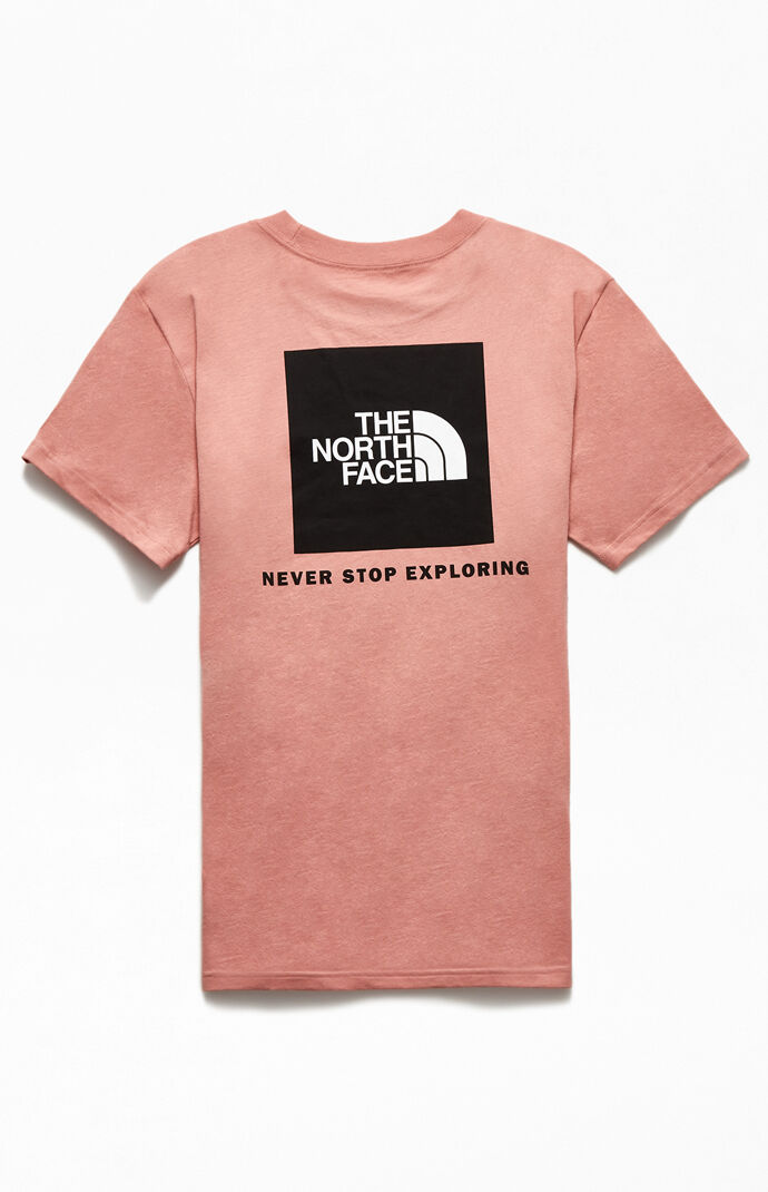 north face t shirt pink